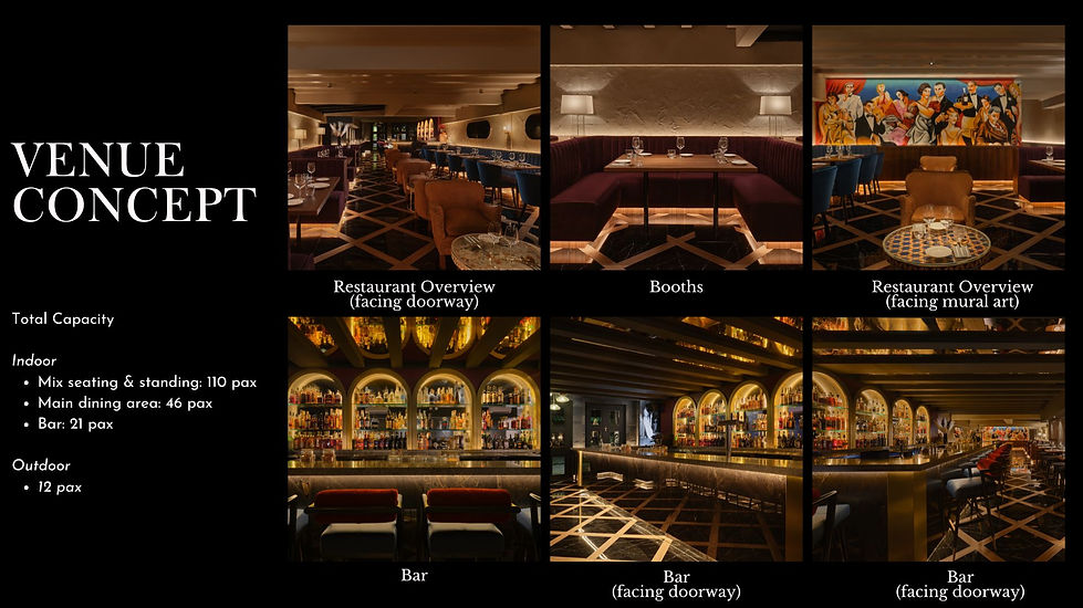 Gotti Italiano private party venue interior — elegant dining room available for exclusive buyouts